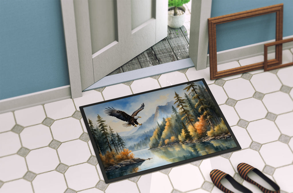 Eagle in Flight Doormat Indoor Outdoor 24H X 36W Front Door Mat Rugs for Entryway, Non Slip Washable Low Pile,