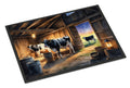 Cows Evening Milking Time Doormat Indoor Outdoor 18H X 27W Front Door Mat Rugs for Entryway, Non Slip Washable