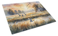 Geese in Flight Cutting Board Tempered Glass Kitchen Cutting Surface, Heat Resistant Chopping, Non-Slip Feet, Food Prep & Serving
