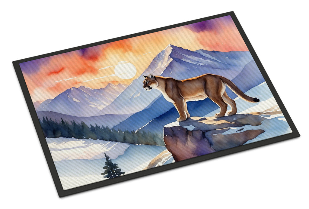 Mountain Majesty Lion Doormat Indoor Outdoor 24H X 36W Front Door Mat Rugs for Entryway, Non Slip Washable Low Pile,