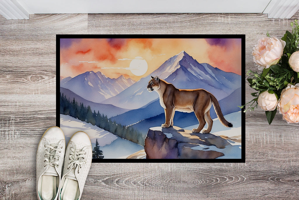 Mountain Majesty Lion Doormat Indoor Outdoor 24H X 36W Front Door Mat Rugs for Entryway, Non Slip Washable Low Pile,