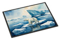 Polar Bear on the Ice Doormat Indoor Outdoor 24H X 36W Front Door Mat Rugs for Entryway, Non Slip Washable Low Pile,