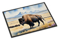 Prairie Bison Doormat Indoor Outdoor 24H X 36W Front Door Mat Rugs for Entryway, Non Slip Washable Low Pile,