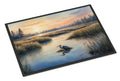 Wetland Wonders Blue Heron Doormat Indoor Outdoor 24H X 36W Front Door Mat Rugs for Entryway, Non Slip Washable Low Pile,