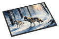 Winter Wolves Doormat Indoor Outdoor 24H X 36W Front Door Mat Rugs for Entryway, Non Slip Washable Low Pile,