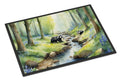 Woodland Spring Badgers Doormat Indoor Outdoor 18H X 27W Front Door Mat Rugs for Entryway, Non Slip Washable