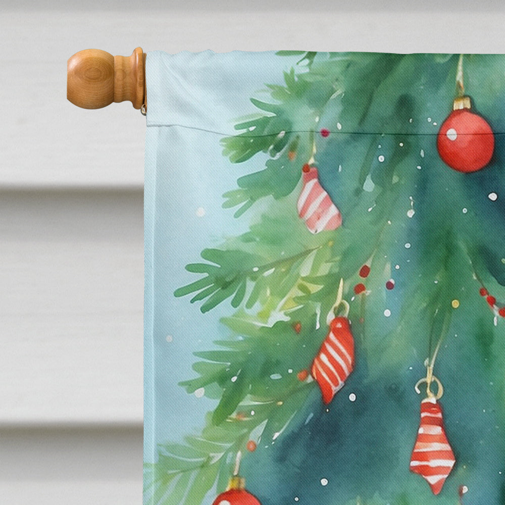 Boykin Spaniel Christmas Reindeer House Flag 28x40 Porch Sleeve Pole Decorative Outside Yard Banner Artwork Wall Hanging, Polyester