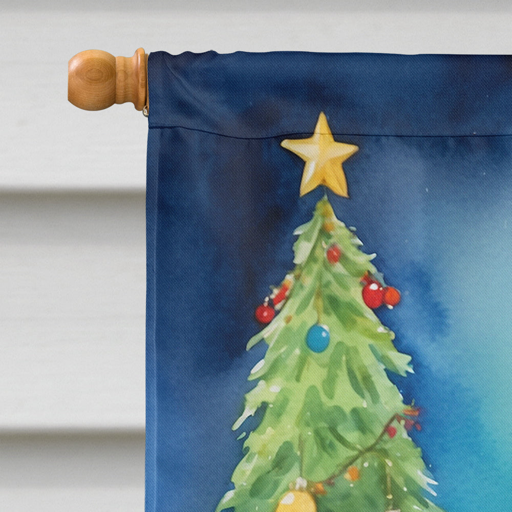 Cane Corso Christmas Reindeer House Flag 28x40 Porch Sleeve Pole Decorative Outside Yard Banner Artwork Wall Hanging, Polyester