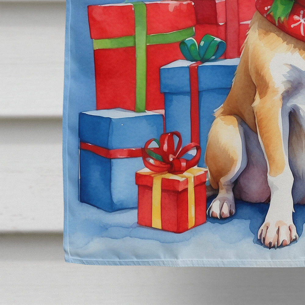 Chihuahua Christmas Reindeer House Flag 28x40 Porch Sleeve Pole Decorative Outside Yard Banner Artwork Wall Hanging, Polyester