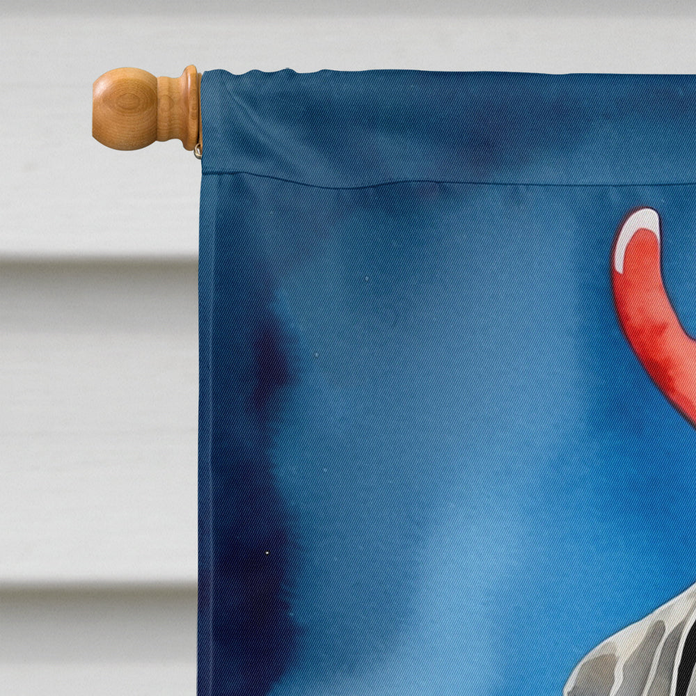 Neapolitan Mastiff Christmas Reindeer House Flag 28x40 Porch Sleeve Pole Decorative Outside Yard Banner Artwork Wall Hanging, Polyester