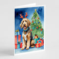 Otterhound Christmas Reindeer Greeting Cards Pack of 8 Blank Cards with Envelopes Whimsical A7 Size 5x7