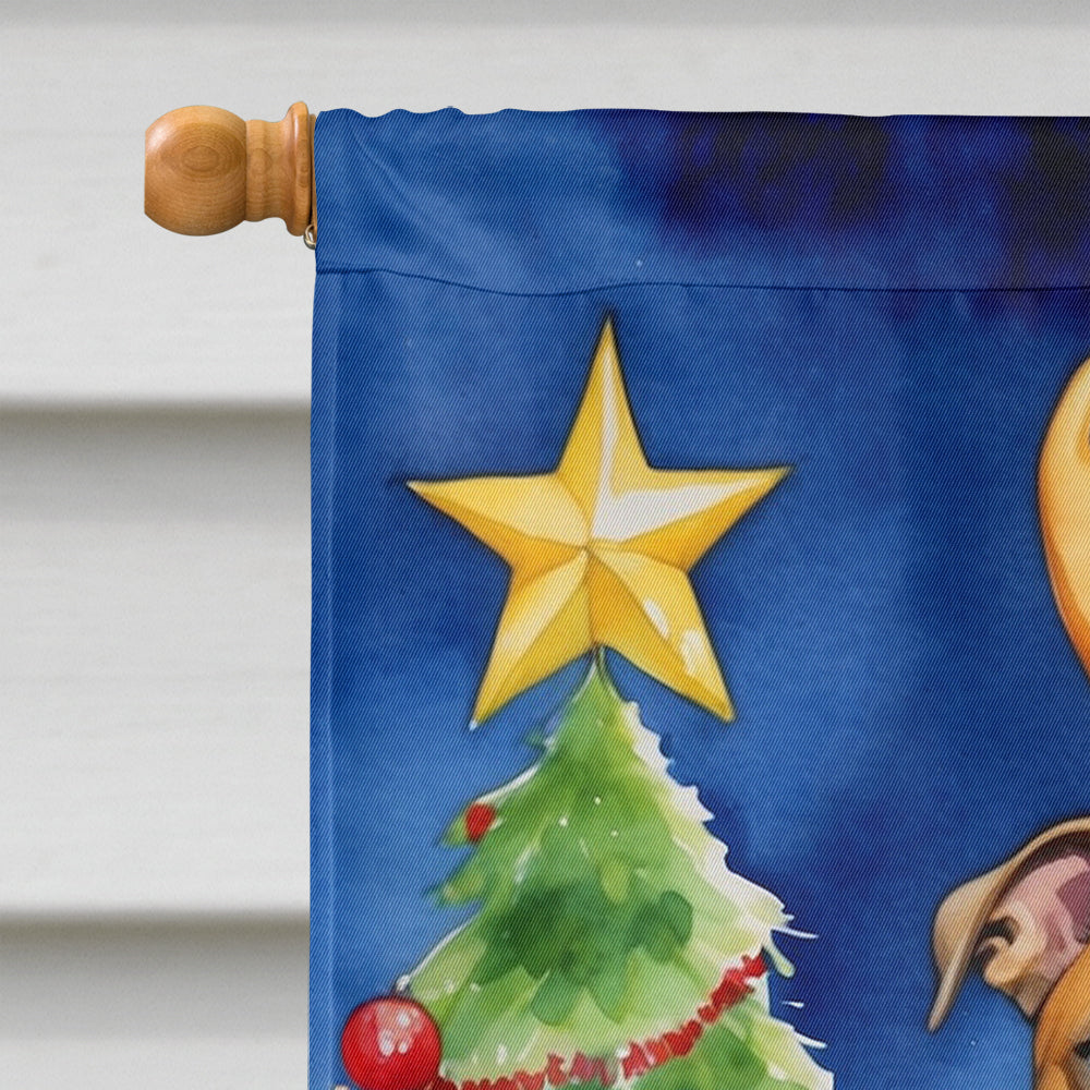 Staffordshire Bull Terrier Christmas Reindeer House Flag 28x40 Porch Sleeve Pole Decorative Outside Yard Banner Artwork Wall Hanging, Polyester