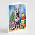 Weimaraner Christmas Reindeer Greeting Cards Pack of 8 Blank Cards with Envelopes Whimsical A7 Size 5x7