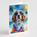 Brittany Summer Beach Time Greeting Cards Pack of 8 Blank Cards with Envelopes Whimsical A7 Size 5x7