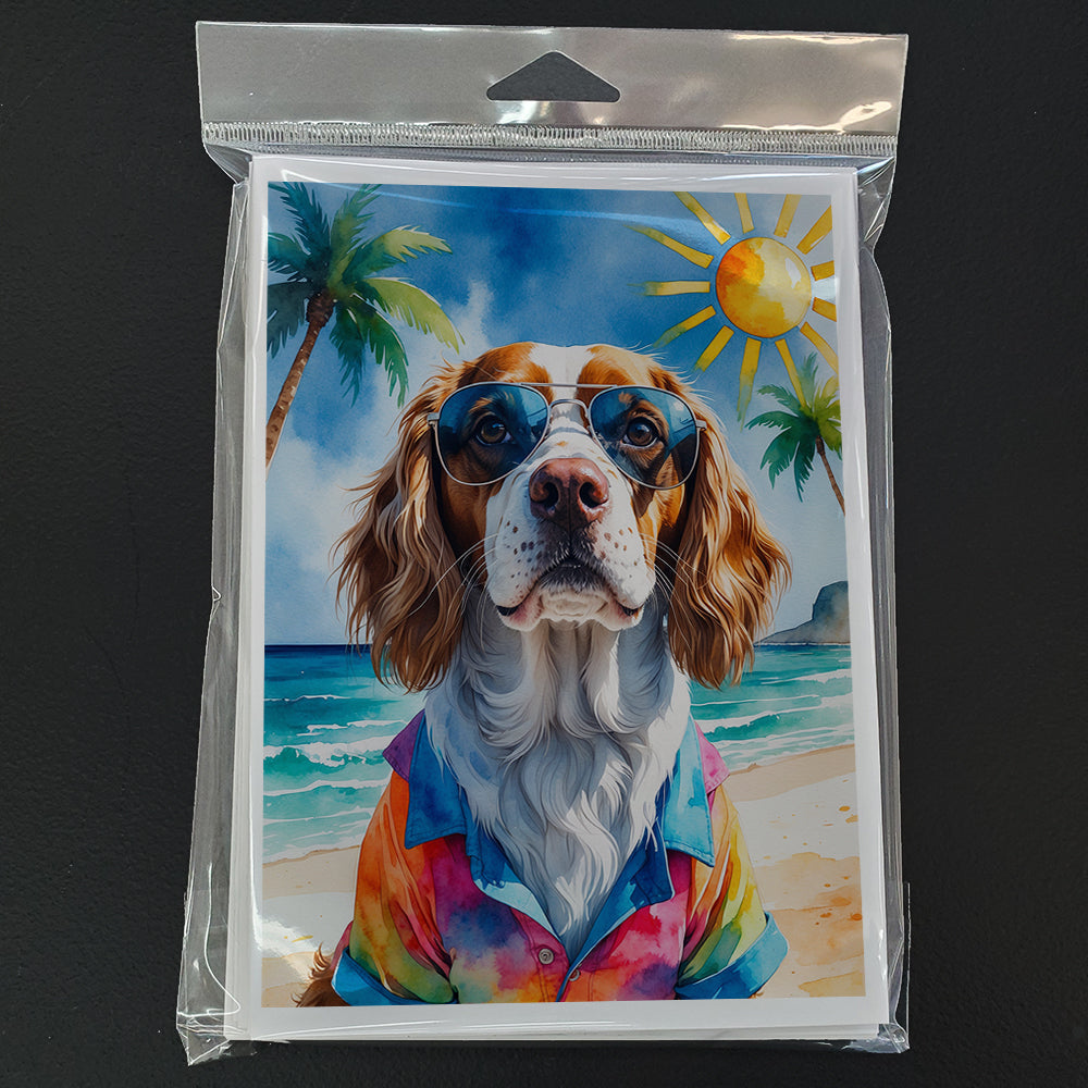 Brittany Summer Beach Time Greeting Cards Pack of 8 Blank Cards with Envelopes Whimsical A7 Size 5x7