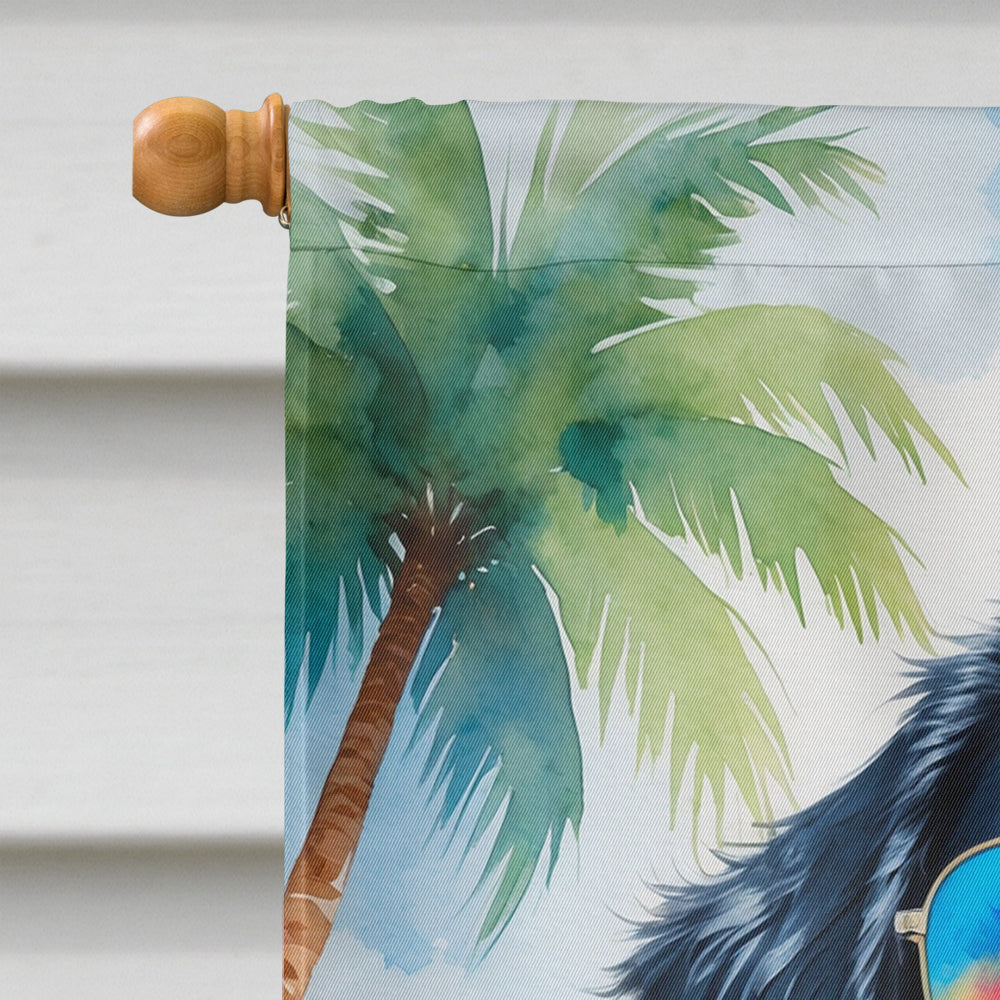 Newfoundland Summer Beach Time House Flag 28x40 Porch Sleeve Pole Decorative Outside Yard Banner Artwork Wall Hanging, Polyester