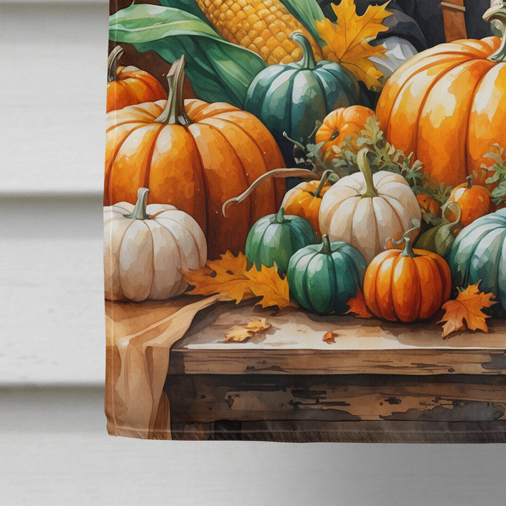 Maltese Thanksgiving House Flag 28x40 Porch Sleeve Pole Decorative Outside Yard Banner Artwork Wall Hanging, Polyester