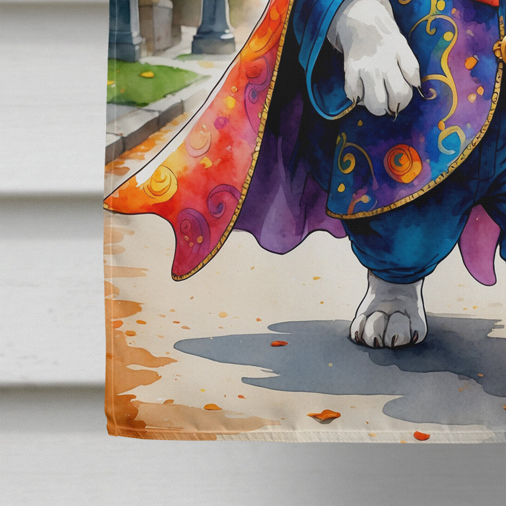 Beagle Halloween Trick or Treat House Flag 28x40 Porch Sleeve Pole Decorative Outside Yard Banner Artwork Wall Hanging, Polyester