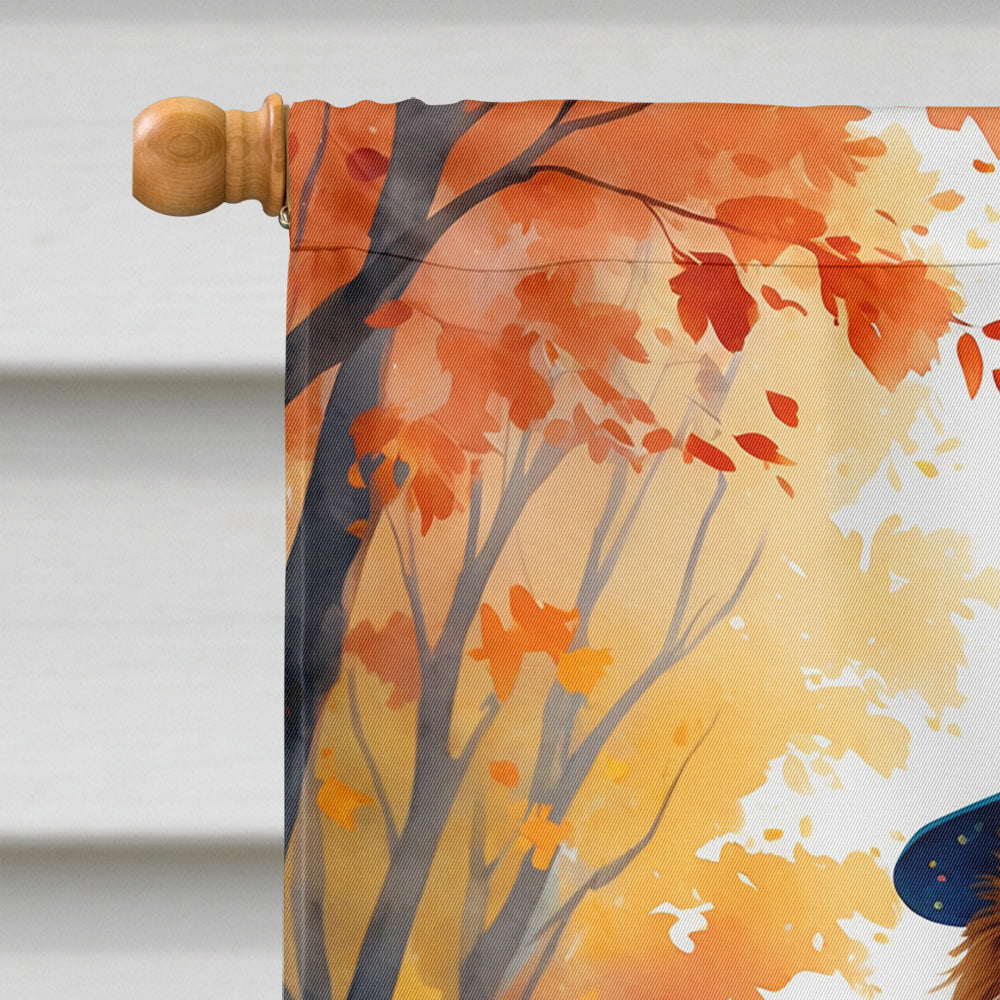 Chow Chow Halloween Trick or Treat House Flag 28x40 Porch Sleeve Pole Decorative Outside Yard Banner Artwork Wall Hanging, Polyester