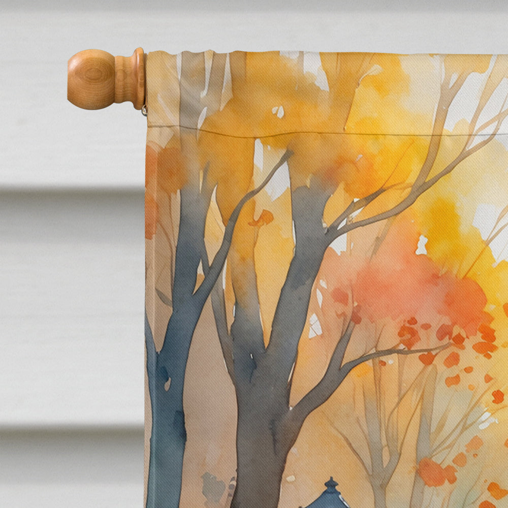 Weimaraner Halloween Trick or Treat House Flag 28x40 Porch Sleeve Pole Decorative Outside Yard Banner Artwork Wall Hanging, Polyester