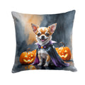Chihuahua Puppy Halloween Decorative Throw Pillow 18x18 Indoor Outdoor Accent Cushion, Fabric Cover with Insert for Sofa, Bed, Porch & Living Room
