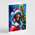 German Wirehaired Pointer Christmas Greeting Cards Pack of 8 Blank Cards with Envelopes Whimsical A7 Size 5x7