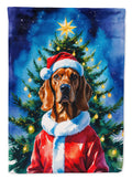 Vizsla Christmas House Flag 28x40 Porch Sleeve Pole Decorative Outside Yard Banner Artwork Wall Hanging, Polyester