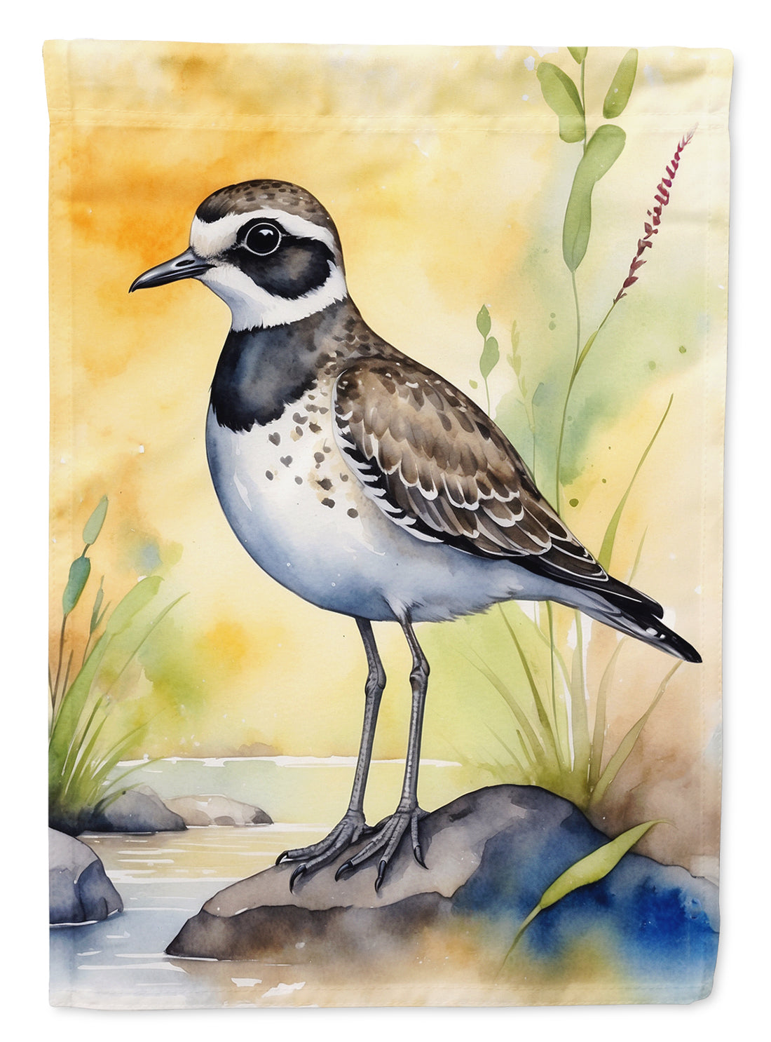 American Golden-Plover Bird House Flag 28x40 Porch Sleeve Pole Decorative Outside Yard Banner Artwork Wall Hanging, Polyester