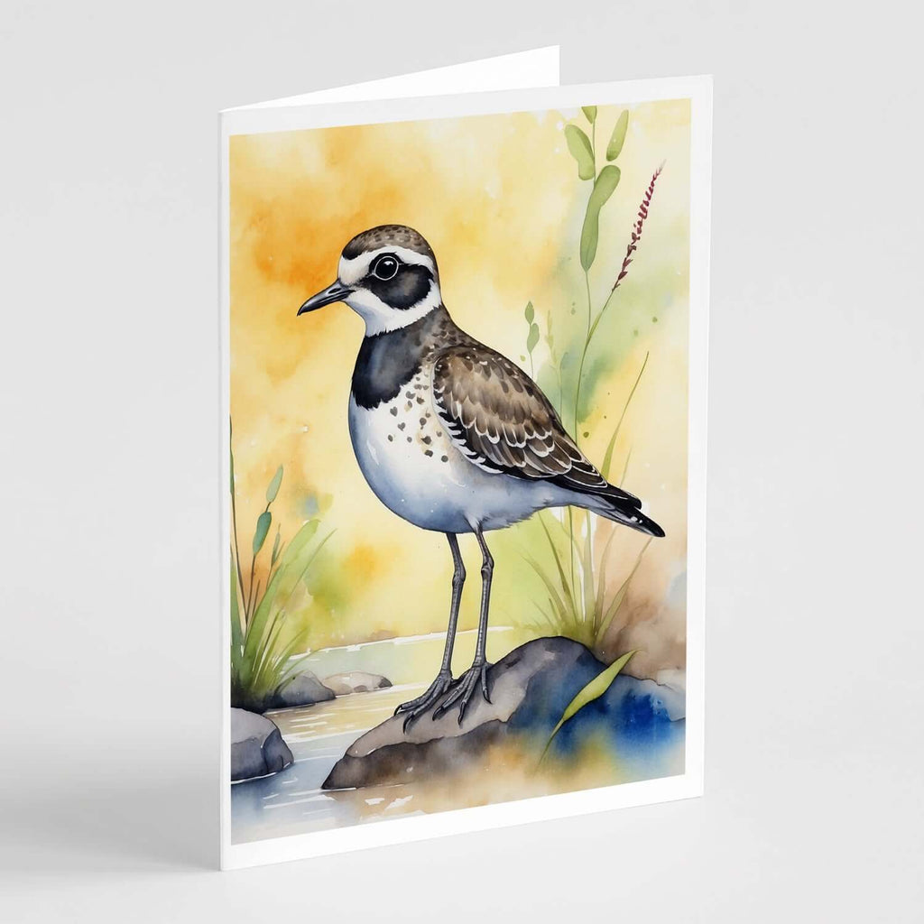 American Golden-Plover Bird Greeting Cards Pack of 8 Blank Cards with Envelopes Whimsical A7 Size 5x7