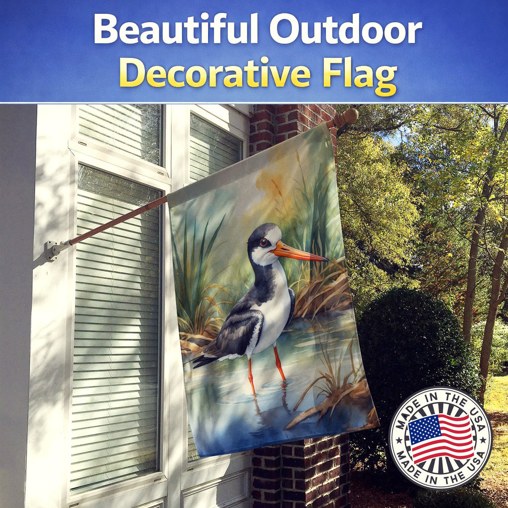 Black Skimmer Bird House Flag 28x40 Porch Sleeve Pole Decorative Outside Yard Banner Artwork Wall Hanging, Polyester