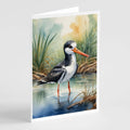 Black Skimmer Bird Greeting Cards Pack of 8 Blank Cards with Envelopes Whimsical A7 Size 5x7