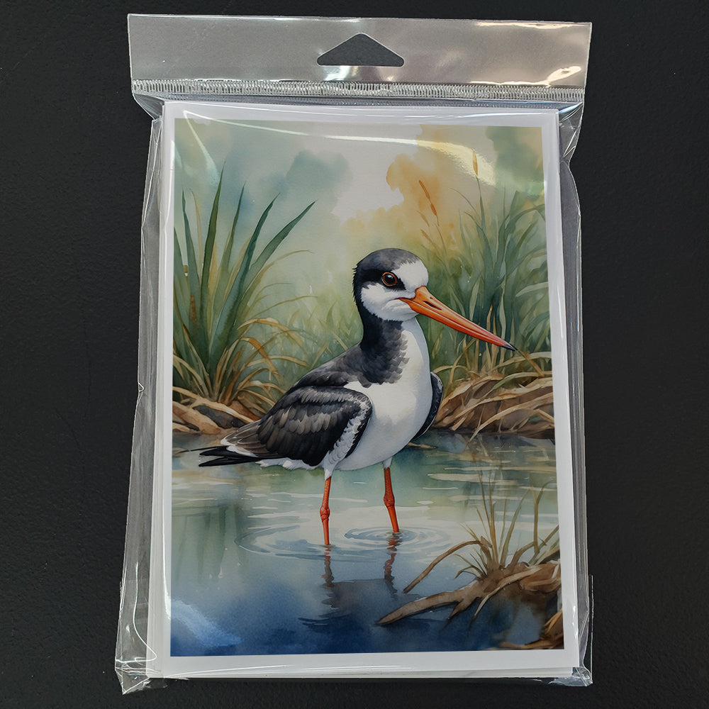 Black Skimmer Bird Greeting Cards Pack of 8 Blank Cards with Envelopes Whimsical A7 Size 5x7