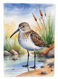 Dunlin Bird House Flag 28x40 Porch Sleeve Pole Decorative Outside Yard Banner Artwork Wall Hanging, Polyester