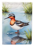 Red-necked Phalarope Bird House Flag 28x40 Porch Sleeve Pole Decorative Outside Yard Banner Artwork Wall Hanging, Polyester