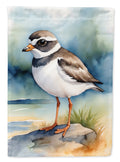 Semipalmated Plover Bird House Flag 28x40 Porch Sleeve Pole Decorative Outside Yard Banner Artwork Wall Hanging, Polyester