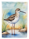 Stilt Sandpiper Bird House Flag 28x40 Porch Sleeve Pole Decorative Outside Yard Banner Artwork Wall Hanging, Polyester