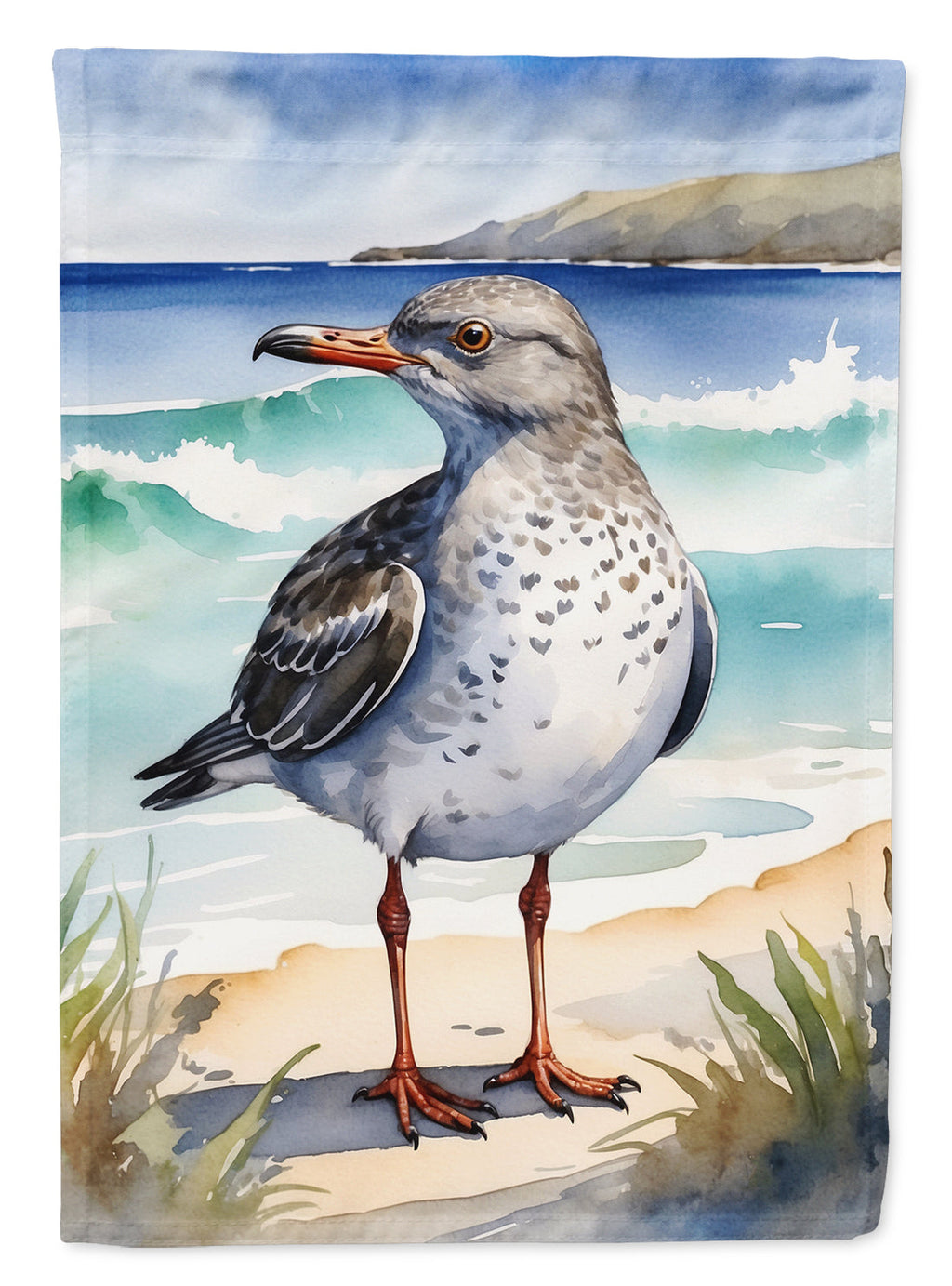Surfbird Bird House Flag 28x40 Porch Sleeve Pole Decorative Outside Yard Banner Artwork Wall Hanging, Polyester