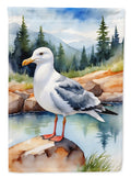 Western Gull Bird House Flag 28x40 Porch Sleeve Pole Decorative Outside Yard Banner Artwork Wall Hanging, Polyester