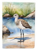 Willet Bird House Flag 28x40 Porch Sleeve Pole Decorative Outside Yard Banner Artwork Wall Hanging, Polyester