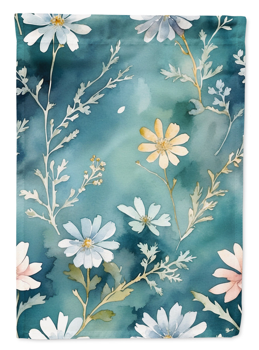Dusty Miller House Flag 28x40 Porch Sleeve Pole Decorative Outside Yard Banner Artwork Wall Hanging, Polyester