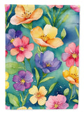 Stock, or Gillyflower Flowers House Flag 28x40 Porch Sleeve Pole Decorative Outside Yard Banner Artwork Wall Hanging, Polyester