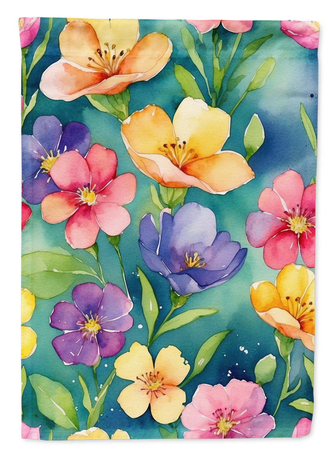 Stock, or Gillyflower Flowers House Flag 28x40 Porch Sleeve Pole Decorative Outside Yard Banner Artwork Wall Hanging, Polyester