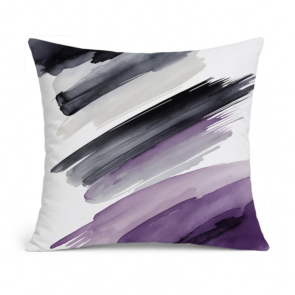 Asexual Pride Decorative Throw Pillow 14x14 Indoor Outdoor Accent Cushion, Fabric Cover with Insert for Sofa, Bed, Porch & Living Room