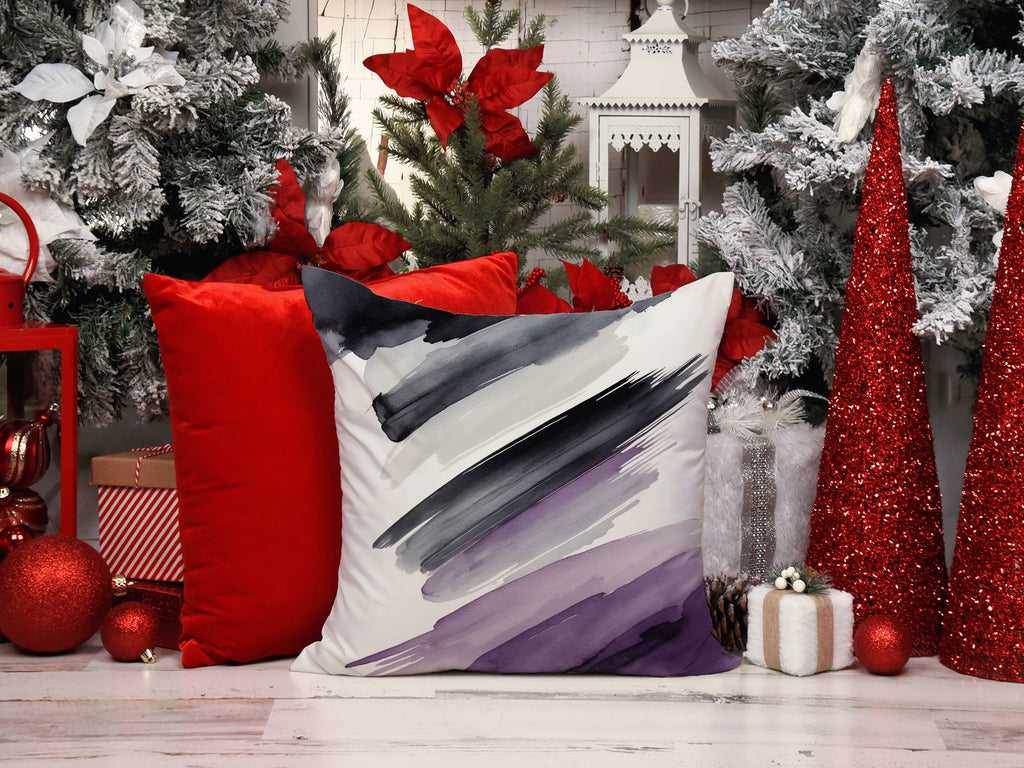 Asexual Pride Decorative Throw Pillow 18x18 Indoor Outdoor Accent Cushion, Fabric Cover with Insert for Sofa, Bed, Porch & Living Room