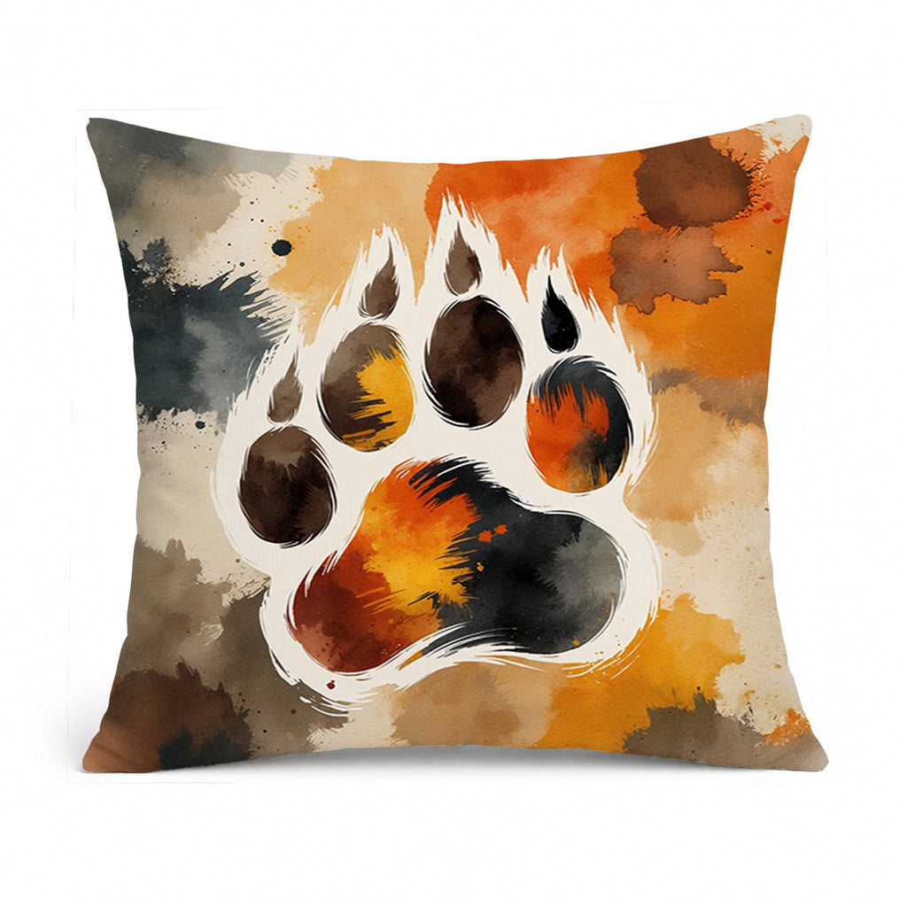 Bear Pride Decorative Throw Pillow 14x14 Indoor Outdoor Accent Cushion, Fabric Cover with Insert for Sofa, Bed, Porch & Living Room