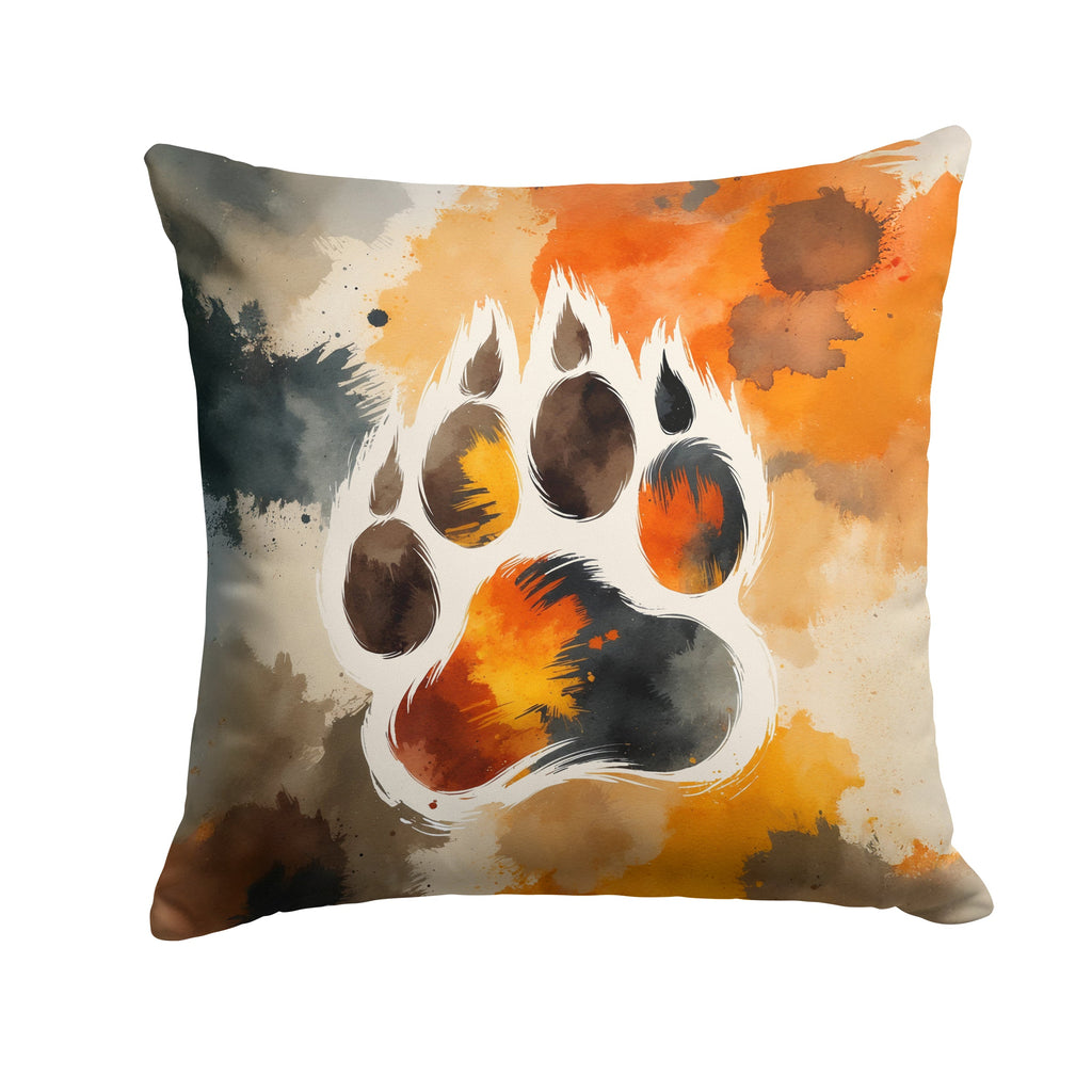 Bear Pride Decorative Throw Pillow 18x18 Indoor Outdoor Accent Cushion, Fabric Cover with Insert for Sofa, Bed, Porch & Living Room