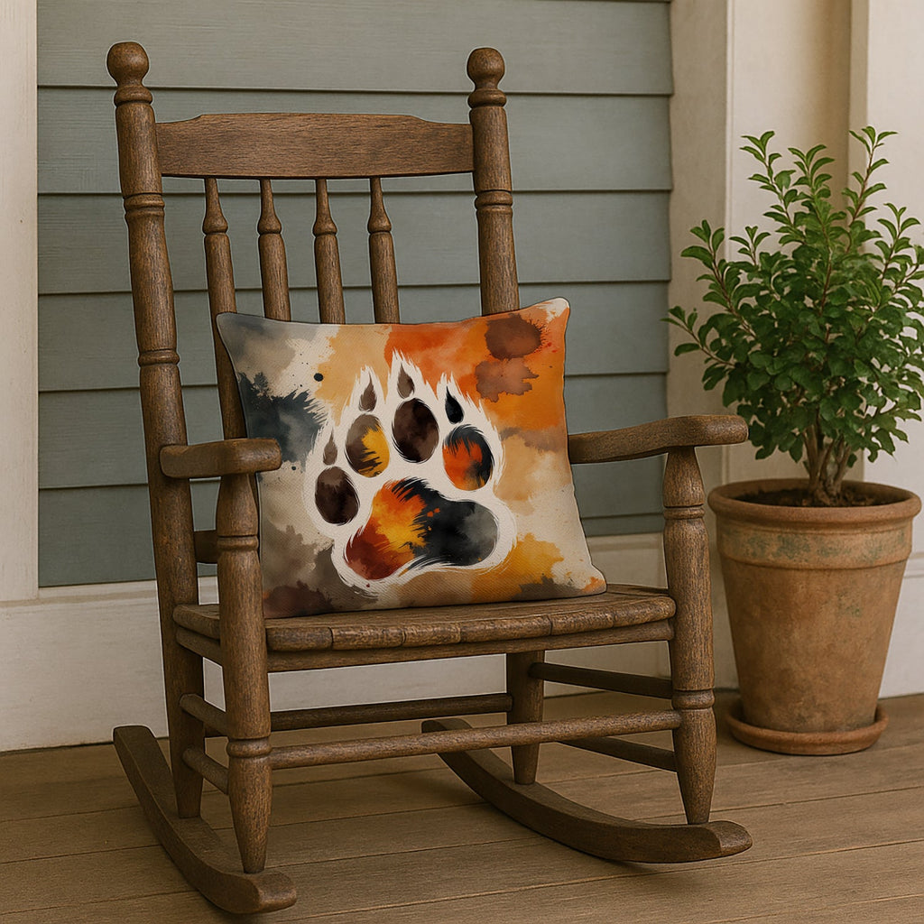 Bear Pride Decorative Throw Pillow 18x18 Indoor Outdoor Accent Cushion, Fabric Cover with Insert for Sofa, Bed, Porch & Living Room