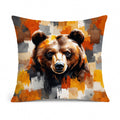 Bear Uniquely Bear Pride Decorative Throw Pillow 14x14 Indoor Outdoor Accent Cushion, Fabric Cover with Insert for Sofa, Bed, Porch & Living Room