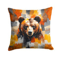 Bear Uniquely Bear Pride Decorative Throw Pillow 18x18 Indoor Outdoor Accent Cushion, Fabric Cover with Insert for Sofa, Bed, Porch & Living Room