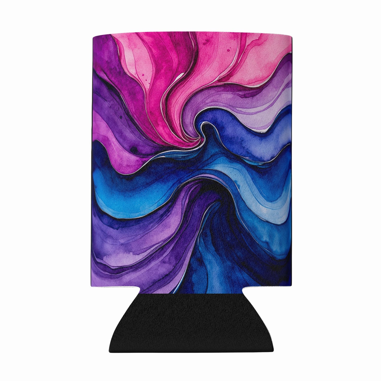 Bisexual Pride Can or Bottle Hugger Cooler Sleeve for Standard 12 oz Cans, Insulated Foam Beer & Soda Can Hugger Reusable